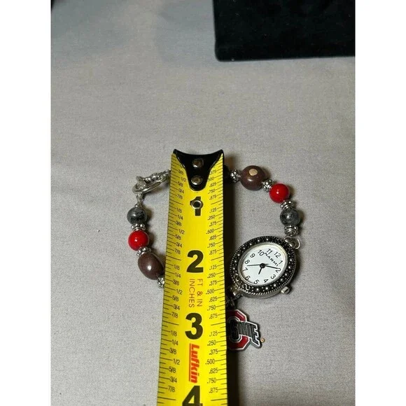 NCAA Ohio State University Beaded Charm Watch - Picture 4 of 5